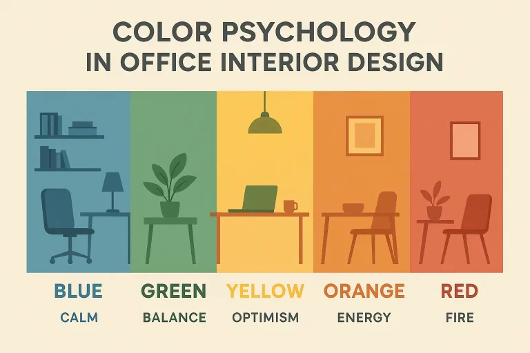 colour psychology office design